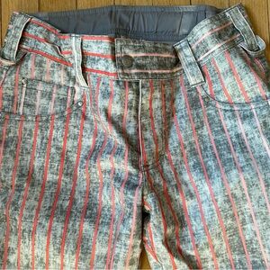 Betty Rides Snowboard Ski Pants Women’s S Poly Zip Pockets Winter Outdoor stripe